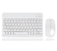 Wireless Keyboard and Mouse, Ultra-Slim Rechargeable Bluetooth Keyboard Mouse Combo,Cute Small Portable Compact Bluetooth Keyboard and Mouse Combo for iPad Tablet iPhone Smartphone Android Windows iOS