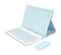 Wireless Keyboard, Automatic Wake Up Prevent Slip Wireless Keyboard Protection Case Adjustable Angle with Mouse for Air3 10.5 Inch Tablet (Blue)