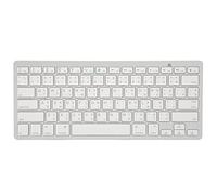 Wireless Keyboard Mini 78 Keys Ultra Thin Portable White Gaming Computer Keyboards Android OS X IOS Light Weight Travel Business Library Coffee Shop ABS (Thai)