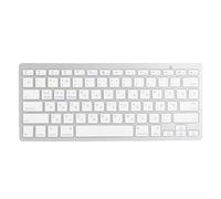 Wireless Keyboard Mini 78 Keys Ultra Thin Portable White Gaming Computer Keyboards Android OS X IOS Light Weight Travel Business Library Coffee Shop ABS (Russian)