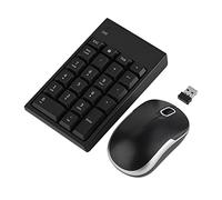Wireless Keyboard Mouse Set, 2.4GHz Nano Receiver Wireless Numeric Keyboard Mouse Set 22-key Numerical Keypad 1200DPI Optical Mouse Combo