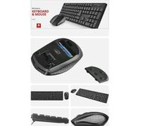 Wireless keyboard mouse set for PC and Laptop Trust 21571 Ximoand , UK Layout