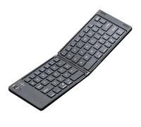 Wireless Keyboard, Portable Keyboard, Folding Typer, Office Wireless Keypad, Wireless Connectivity Foldable Design Ultra-Slim Rechargeable Battery Ergonomic Key Layout for Indoor and Outdoor Use