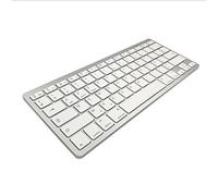 Wireless Keyboard Ultra Slim Bluetooth Keyboard German Keyboard with 78 Keys Wireless Keyboard No Driver Ultra Flat Bluetooth Keyboard with 78 Keys for Android/iOS/Windows (French)