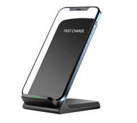 Wireless Ladegerät | Faltbarer Handy Ständer | 15W Schnelllade Station | Kabellose Tisch Ladestation mit Spule für kompatible Smartphones Zuhause Büro