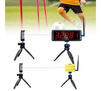 Wireless Laser Timer for Sprints, Laser Time for Track 40 60 Yard Dash, Laser Sprint Timer System, Running Time Racing Timer Race Clock Stopwatch for Speed Tranning