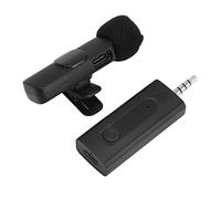 Wireless Lavalier 3.5mm Clip-On Microphone for Live Streaming, Intelligent Noise Canceling, Auto Pairing and Long Battery Life