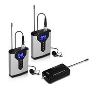 Wireless Lavalier Lapel Microphone System Mini Head Wear Mic With Transmitter For Teacher Reporter(Q7)