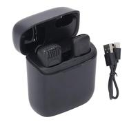 Wireless Lavalier Lapel Microphone System USB C Professional Noise Reduction Cordless Micro Condenser Mic with Charging Box for Vlog Live Streaming Podcasts Online Meetings