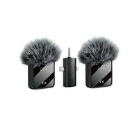 Wireless Lavalier Microphone for Camera Android IOS Reverb Sound Video Recording Podcast Noise Reduction