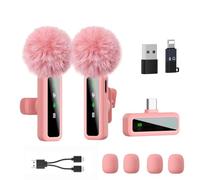 Wireless Lavalier Microphone for iPhone, Android, iPad, Lavalier Microphone for Video Recording -Noise Reduction Lapel Mic for Recording,Clip on Mic Pro for Video Recording,Tiktok,Vlog,Youtube