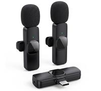 Wireless Lavalier Microphone for iPhone - Microphone Type-C & Lighting Mini Android Mic Microfonos Inalambricos Professional for Tiktok Vlogging Interview Podcast YouTube