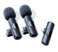 Wireless Lavalier Microphone for iPhone,Mini Lapel Mic with Noise Reduction,Microphone for Video Recording, Vlogging, TikTok, YouTube