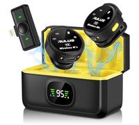 Wireless Lavalier Microphone for iPhone with Charging Case 30H Lapel Microphone Noise Cancelling Reverb Mode 2.4GHZ for Video Recording Vlogging, YouTube, Interview