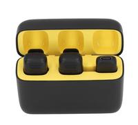 Wireless Lavalier Microphone, Noise Cancellation 12H 2.4G Compact Lapel Clip On Microphone with Charging Case for Live Streaming, Online Education, Meeting