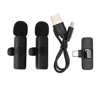 Wireless Lavalier Microphone Noise Reduction Plug and Play Mini Lapel Microphone for Live Streaming Recording YouTube Facebook TikTok Vloggers Podcasters Interviewers