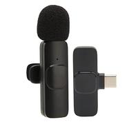 Wireless Lavalier Microphone, One Tows One Wireless Lapel Mic Multifunction K9 Type C Mini for Live Show for Vlog Short Video (K9 type-c)