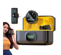 Wireless Lavalier Microphone,Wireless Lavalier Microphone | 50M Transmission Magnetic Wireless Lapel Microphone - 8H Battery Life, Microphone for Phone, Microphone