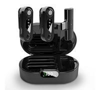 Wireless Lavalier Microphone with Charging Case for iPhone iPad, Mic Adapter 2.4G Ultra-Low Delay Noise Reduction and Reverb, 30H Working Time for Video Recording Vlog Podcast Interview YouTube