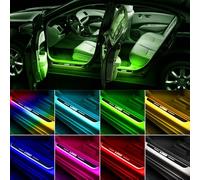 Wireless LED Car Door Sill, Custom Waterproof Colorful Car Door Sill Lights, Auto-Sensing Courtesy Guards Decorative Light