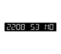 Wireless LED Digital Clock For Desktop With Auto For Time Setting Dual Alarm Function Countdown For Timer Up To 999 Days And 4 Brightness Levels(black white)