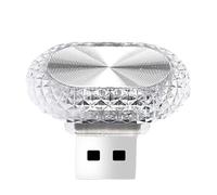 Wireless LED Lights For Car - USB LED Light Oval Car Interior Lights - Night Light, Ambient Lighting for House Roof, Computer, Home