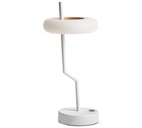 Wireless LED Table Lamp ALVIELA with Dimmer Metal White