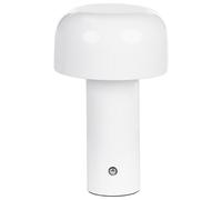 Beliani Wireless LED Table Lamp Besos With Dimmer Metal White, White