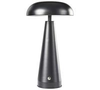 Beliani Wireless LED Table Lamp Bocono With Dimmer Metal Black, Black