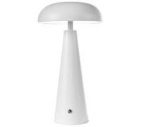 Beliani Wireless LED Table Lamp Bocono With Dimmer Metal White, White
