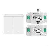 Wireless Light Switch And Receiver Kit, Streamlined Wireless Light Switching Setup Perfect For Managing Multiple Types Of Lights Effectively
