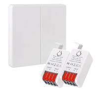 Wireless Light Switch Kit 16A Relay Wall Panel | Easily operate lamps and electrical appliances from up to 50 metres away without extra wiring.