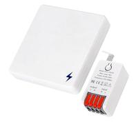 Wireless Light Switch Kit, Remote Control Light Switch 240V, with 2201R Relay Receiver Controller, No Wiring Required, Easy-Installing, Wireless Light Switch and Receiver Set for Lamps Fans House