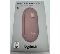 Wireless Logitech Pebble Mouse 2 M350S - Pink Bluetooth Quiet Clicking New.