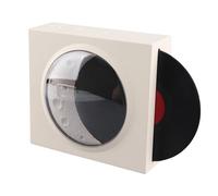Wireless Loudspeaker Decor, 3 Connecting Modes of 12 Hours of Play Time Deep Bass Vintage -Luid Speaker Alarm Clock with Lunar Night Light for Office (Moonlight White)