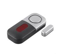 Wireless Magnetic Door and For Window Sensor with Battery Operated Alarm, Featuring 125bp to Detect Openings and Strengthen Home Safety
