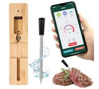 Wireless Meat Thermometer - Bluetooth Instant Read Digital Foods Thermometer with Smart App for BBQ, Grill, Smoker, Oven, Cooking, Kitchen