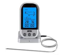 Wireless Meat Thermometer, Digital BBQ Probe, Remote Cooking Monitor, Oven Roasting Gauge, Grill Temperature Sensor, Stainless Steel Food Probe,