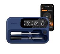 Wireless Meat Thermometer Dual Probes for Smoker, Fitflavor 5G WiFi Meat Thermometer Bluetooth for Grill BBQ, Smart Digital Meat Probe for Food Cook Oven Grilling Rechargeable