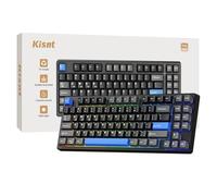 Wireless Mechanical Keyboard,Gasket Mounted with Creamy Sound,Bluetooth/2.4GHz/USB-C,Custom Hot Swappable,RGB Backlit,75% Compact Layout for Gaming/Typing/Win/Mac/PC(Textured Black,Linear Switch)