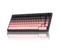 Wireless Mechanical Keyboard with Knob,Tri-Mode BT5.0/2.4GHz/USB-C Hot Swappable Mechanical Keyboard,Pre-lubed Linear Switches,8000mAH Battery RGB Backlit Computer Gaming Keyboards for PC/Tablet/PS