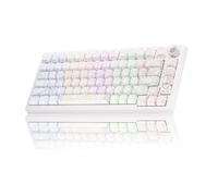 Wireless Mechanical Keyboard with Knob,Tri-Mode BT5.0/2.4GHz/USB-C Hot Swappable Mechanical Keyboard,Pre-lubed Linear Switches,8000mAH Battery RGB Backlit Computer Gaming Keyboards for PC/Tablet/PS