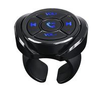Wireless Media Button - Smooth Touch Remote Control Car Steering Wheel, Bluetooths Remote Controller | Multimedia Music Remote Control with Range of Up to 30 Feet for Songs Selfie Compatible