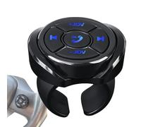 Wireless Media Button - Steering Wheel Clicker | Phone Remote Controller Car Audio Receiver, Motorcycle Handlebar Key, Bike Music, Selfie Shutter, Handsfree Volume Skip Play Pause Ass