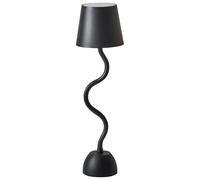 Beliani Wireless Led Table Lamp Vouga With Dimmer Metal Black