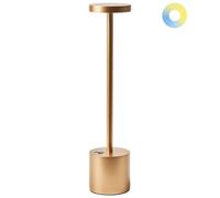 Wireless Metal Table Lamp Gold LIZANDRO