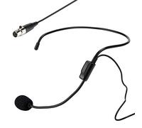 Wireless Mic Amplifier,Mini XLR 3 Pins TA3F Plug Professional Wireless Head-Wear Mic Headset Microphone for Teaching/Tour Guides/Sales/Presentations/Conferences/Karaoke,etc