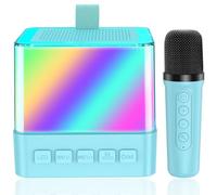 Wireless Mic Kids Toys for Boy Girl, Portable Bluetooth Speaker with Voice Changing Effects & LED Lights, Best Gifts for Toddler Kid