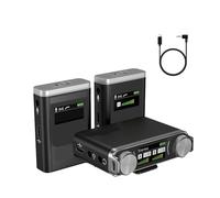 Wireless Mic Microphone System Lapel Lavalier Noise Reduction Transmitter Receiver Kit(W2)