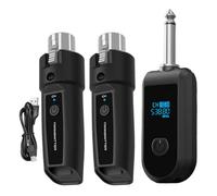 Wireless Microphone Adapter - Audio Signal Transmitter Compact Receiver Kit | Connection for Wireless Audio Mixing, Guitar and Vocal Adapter for Music Studio, Installation